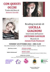 Venerdì 28 ottobre, SABBIO CHIESE
